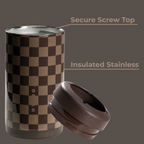 Autumn Checkers - Can Cooler (Slim) z3yfl
