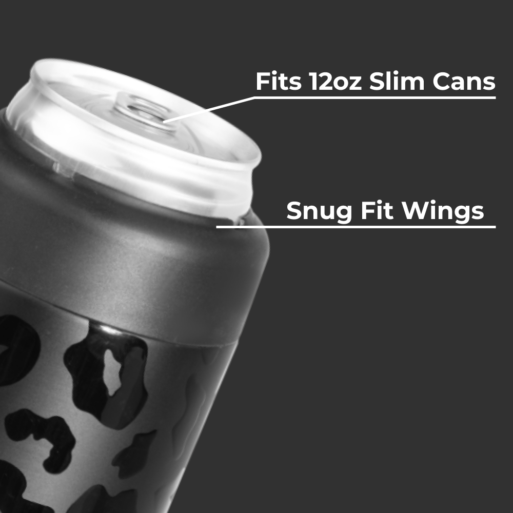 Black Leopard - Can Cooler (Slim) fp0cj